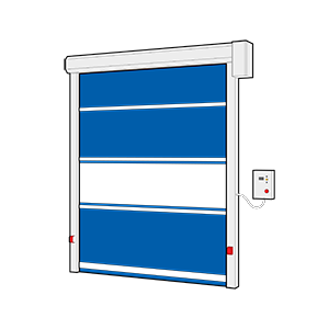 Blue curtain ES01