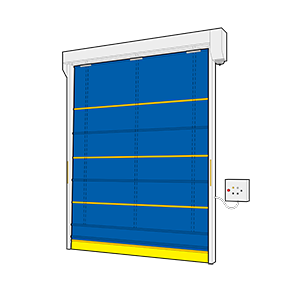 Blue curtain FR01