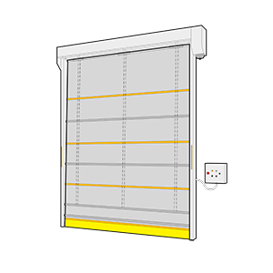 Grey curtain FR01