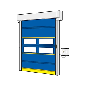 Blue curtain PE01