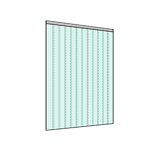 Orange PVC strip