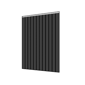 Black PVC strip