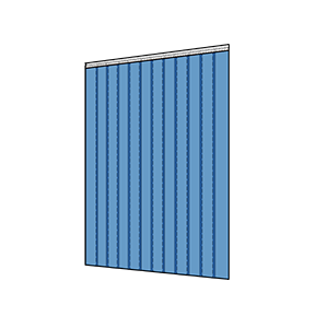 Black PVC strip