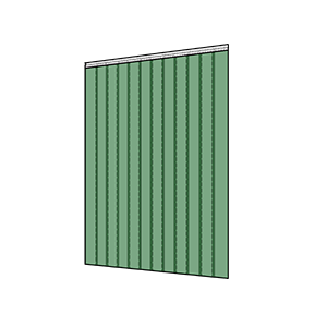 Black PVC strip