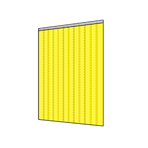 Green PVC strip