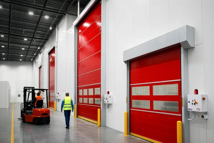 Warehouse rapid door application