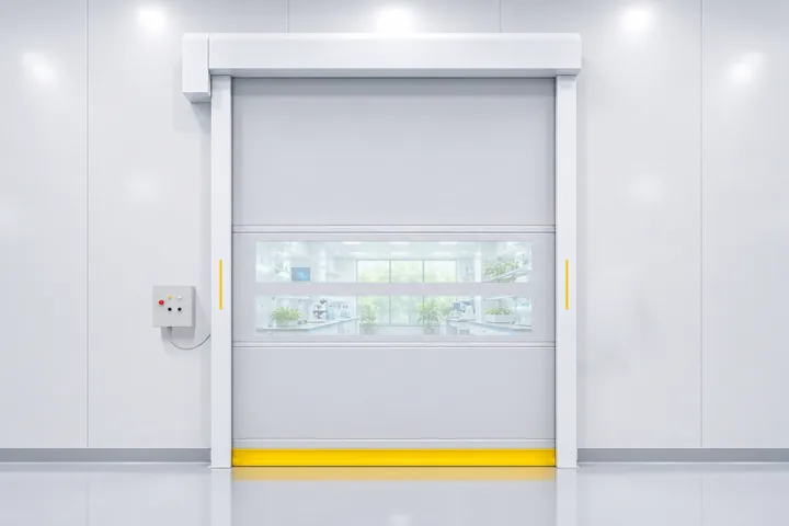 Hygienic stainless rapid door suitable for clean manufacturing
